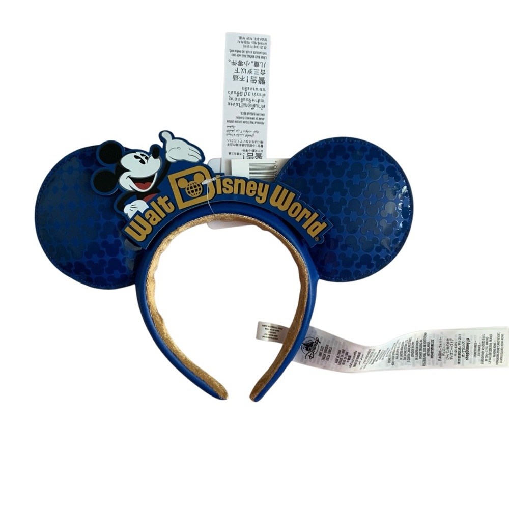 ✨Walt Disney World Logo Mickey Icon ✨Making Magic Blue Headband Ears 2022 NEW✨